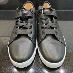 Vionic black leather casual sneaker. New. Women's size 10